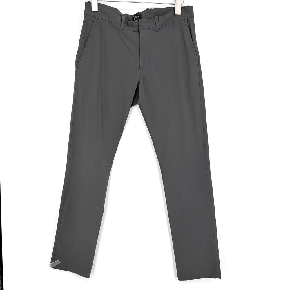 J.Crew 484 Slim Stretch Tech Pant
Size 29/30 Dark Grey Zip pockets